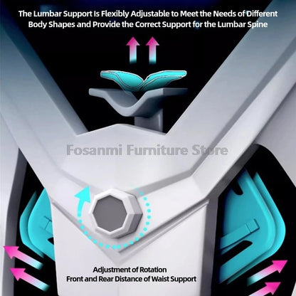 Atmungsaktiver, hochelastischer Netz-Bürostuhl, bequemer Gaming-Computerstuhl, verstellbarer Schreibtisch für Zuhause, Gamer, Drehstuhl, liegend