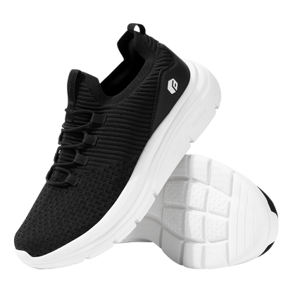 FitVille Herrenschuhe zum Hineinschlüpfen, leichte, breite Breite für Plattfüße, Plantarfasziitis, Fersenschmerzlinderung