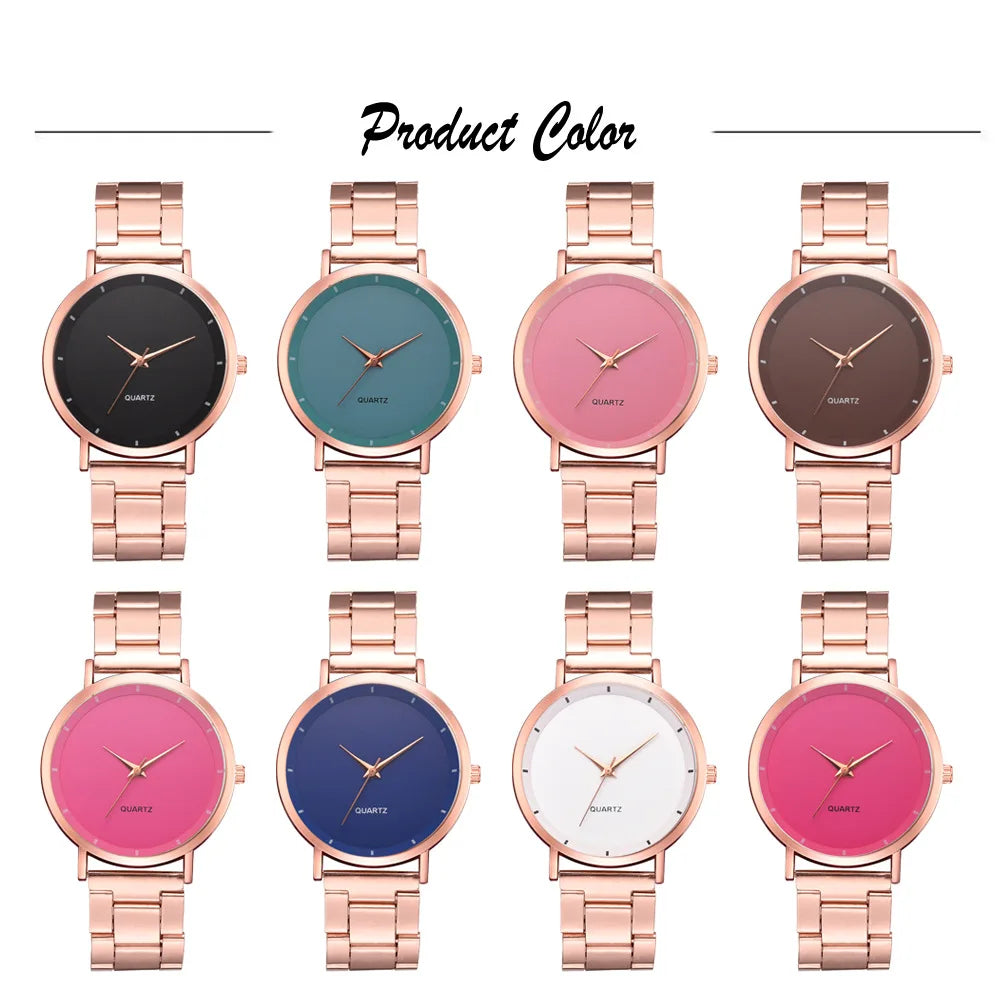 Rose Gold Women's Watches Luxury Lady Watches Business Quartz Wristwatches Gift Reloj Para Mujer Watch for Women Reloj Часы