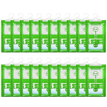 Hangable Wardrobe Moldproof Moisture Proof Dehumidification Bag humidity Moisture Absorbing Bag Closet Dehumidizer Eco Friendly.