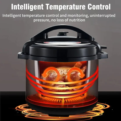 6L Multifunction Electric Pressure Cookers Soup Porridge Heating Meal Heater Kitchen Stainless Steel Multicooker Rice Cooker.