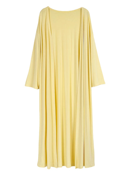 Hirsionsan Modal Soft Loose Sets Women Casual Three Pieces Long Sleeve Cardigan & High Waist Pants & Vest Outfits Tracksuit 2025.