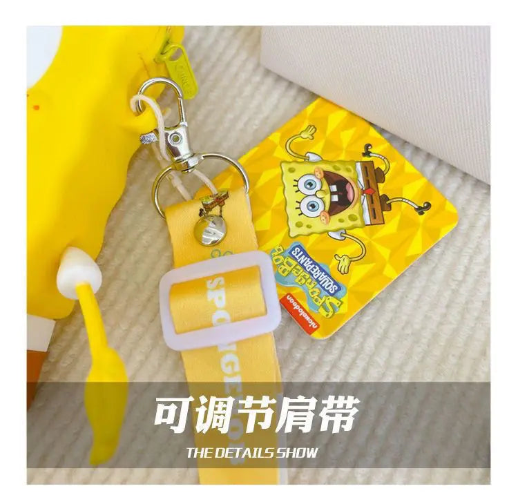 New Original cartoon SpongeBob SquarePants Kids Shoulder Bags Girl and Boys Cute gift Bag.