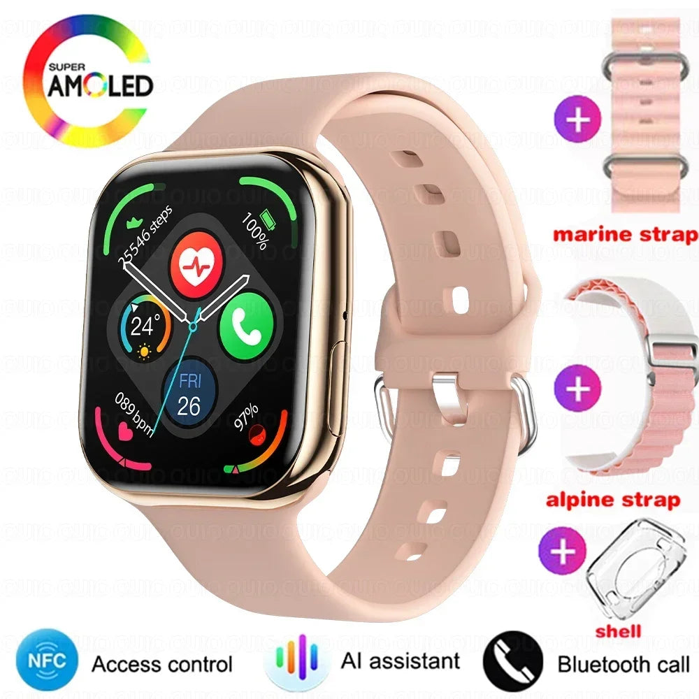 2025 New Original For Apple Watch Series 10 Women SmartWatch GPS Track Bluetooth Call NFC IP68 Waterproof Compass Men SmartWatch
