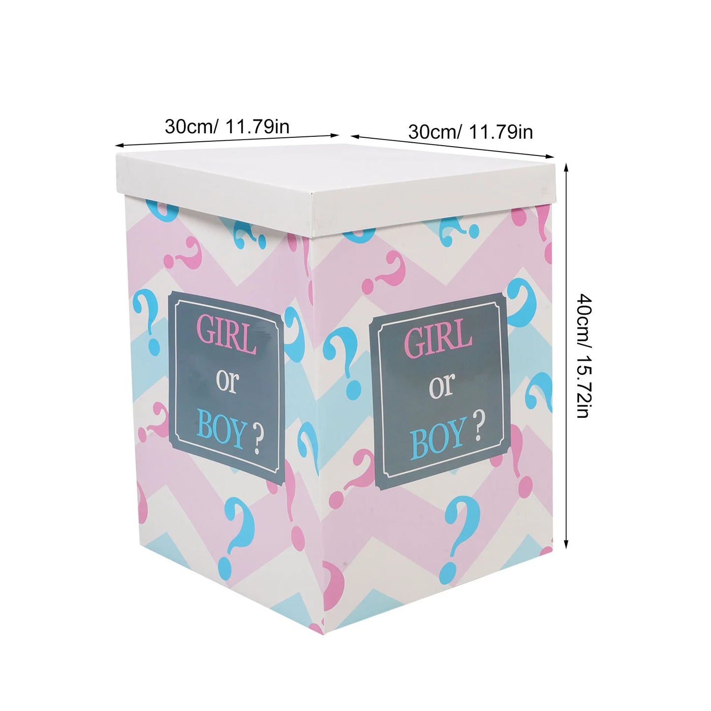 Ballon-Papierbox, Babyparty, Geschlecht offenbaren, Ballonbox für Jungen oder Mädchen, Geschlecht offenbaren, Geburtstagsparty-Geschenk, Babyparty-Boxen.