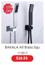 BAKALA Multicolor Wall Mounted Kitchen Faucet 360 Degree Swivel Flexible Hose Double Hole Sink Mixer Tap Wall Kitchen Mixers