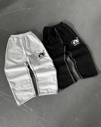 Streetwear PROTECT Mode Brief Stickerei Lose Jogginghose männer Und frauen Y2K Harajuku Hip-Hop Gothic Casual Joker Hosen