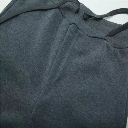 Men's autumn and winter fashion pullover hooded sweatshirt + jogging pants two-piece warm outdoor fitness casual set.