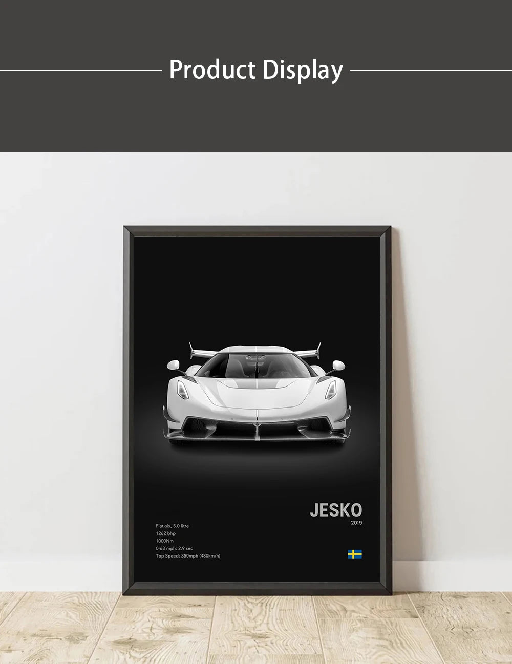 Famous Cars JESKO Canvas Wall Art Print Poster AGERA RS Decorative Mural Modern Home Decor Birthday Gift Unframed.