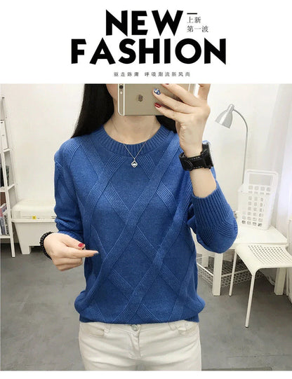 Frau Langarm Top Neue Rundhals Pullover Frauen Bodenbildung Shirt Casual Frühling Herbst Außerhalb Tragen Pullover Pull Femme.