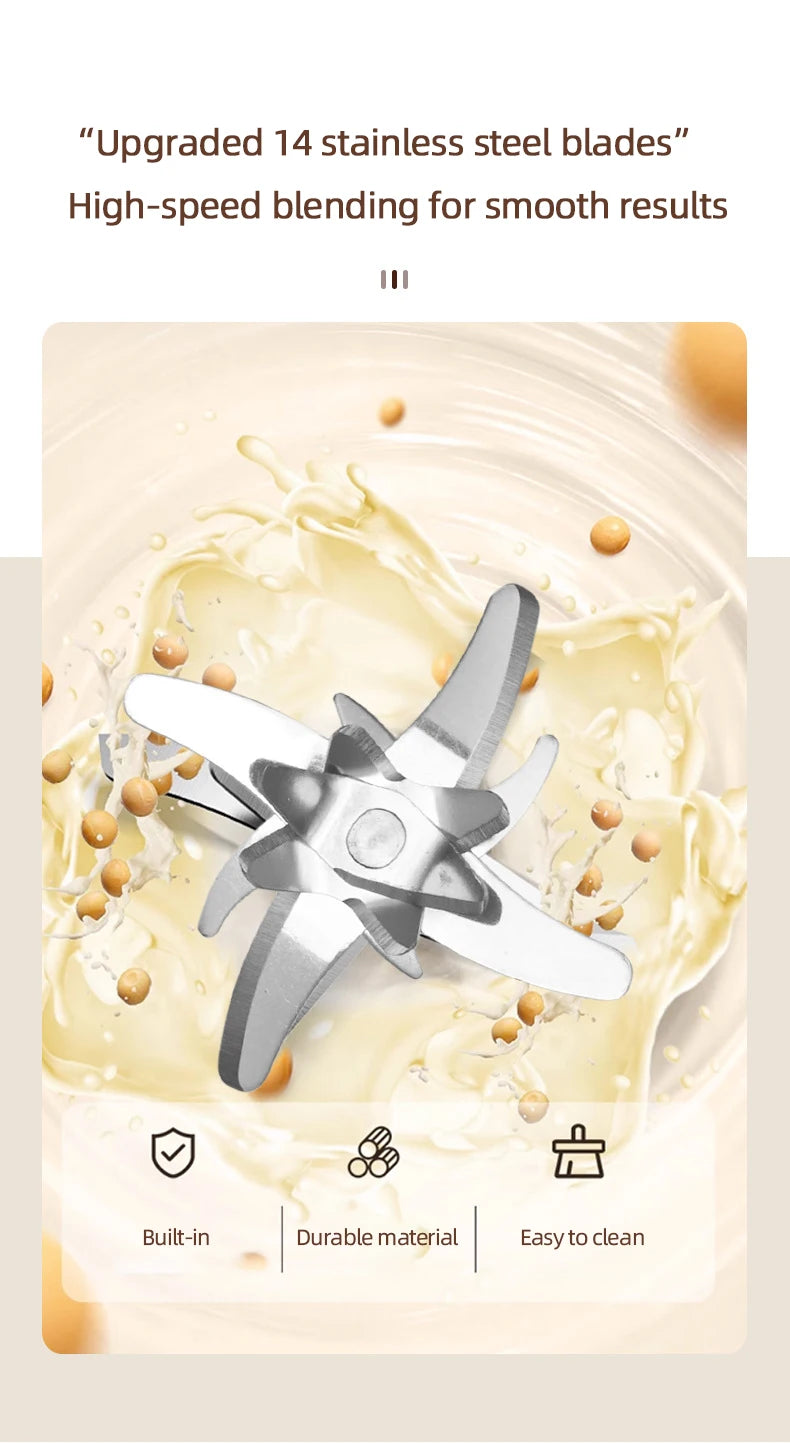 Automatic Soy Milk Machine Multifunctional Juicer Blender Home Wall Breaking Machine Soybean Milk Maker Breakfast Machine 220V.