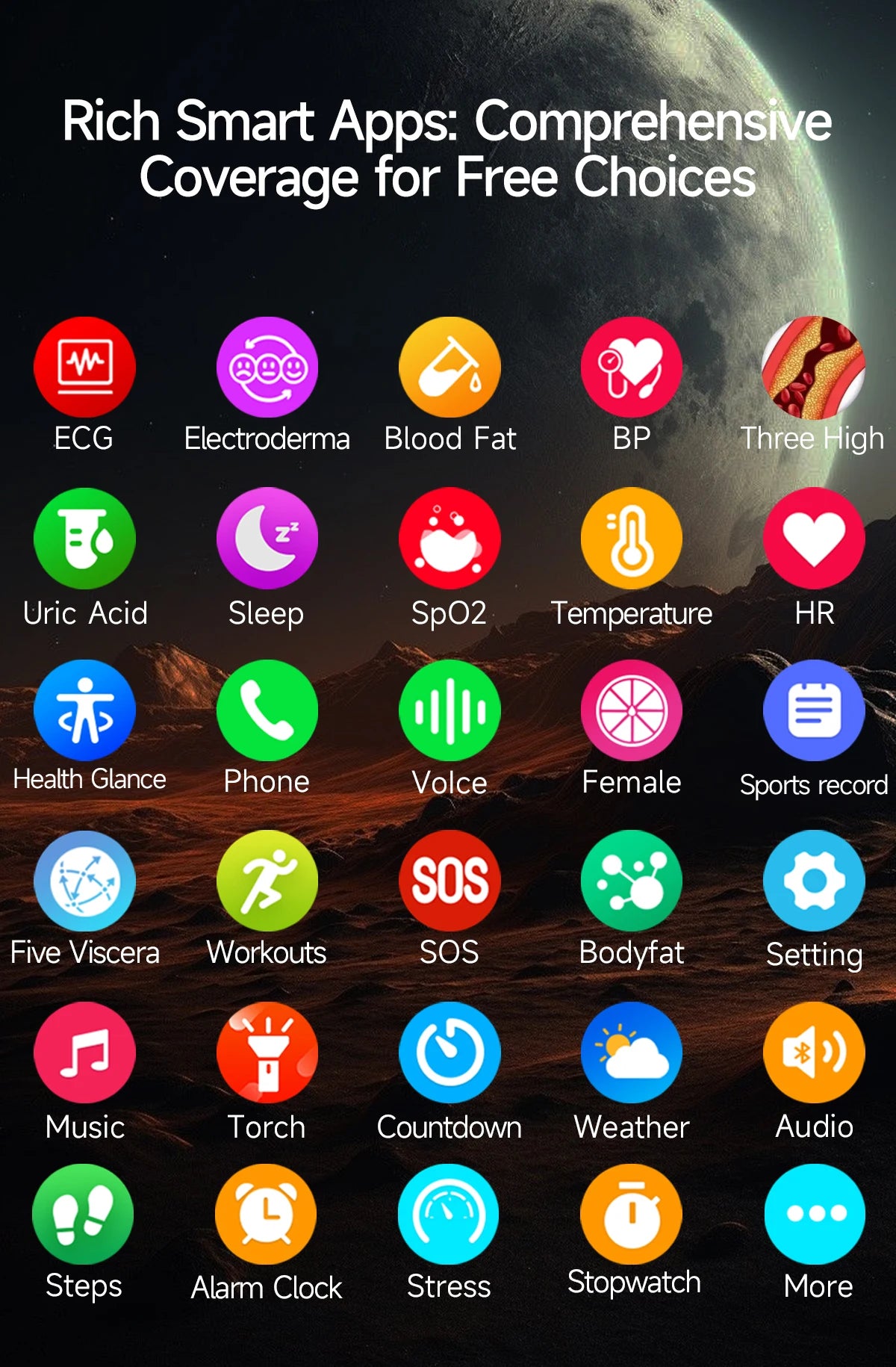 2026 New Smart Watch Men ECG+PPG Blood Lipids Uric Acid Blood Pressure Bluetooth Call 1.43'' Sapphire Smartwatch Remote Nursing