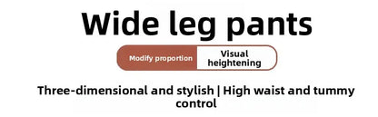 High Waist Straight Leg Jeans Women's Fashionable Denim Wide Leg Pants Slimming Narrow Version Floor-Length Autumn New Arrival.