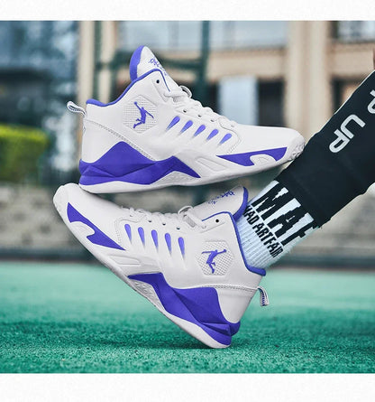 2024 Men Basketball Shoes Outdoor Sports Shoes Male Trendy Sneakers Wear Resistant Rubber Sole Basketball Shoes unisex 36-45.