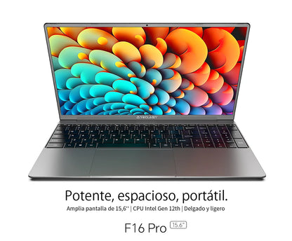 【New】Teclast F16Pro Laptop 15.6 Inch 1920X1080, 12Gb / 16Gb Ram, 256Gb / 512Gb Rom, Backlit Keyboard, for Intel N95, Mini-Hdmi.