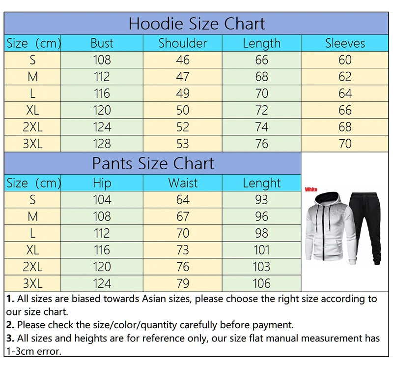 Mens Tracksuits Casual Round Dot Zipper Sweatshirt+Jogging Pants 2 Piece Set Print High Quality Hooded Jacket Suit Clothing 2025.