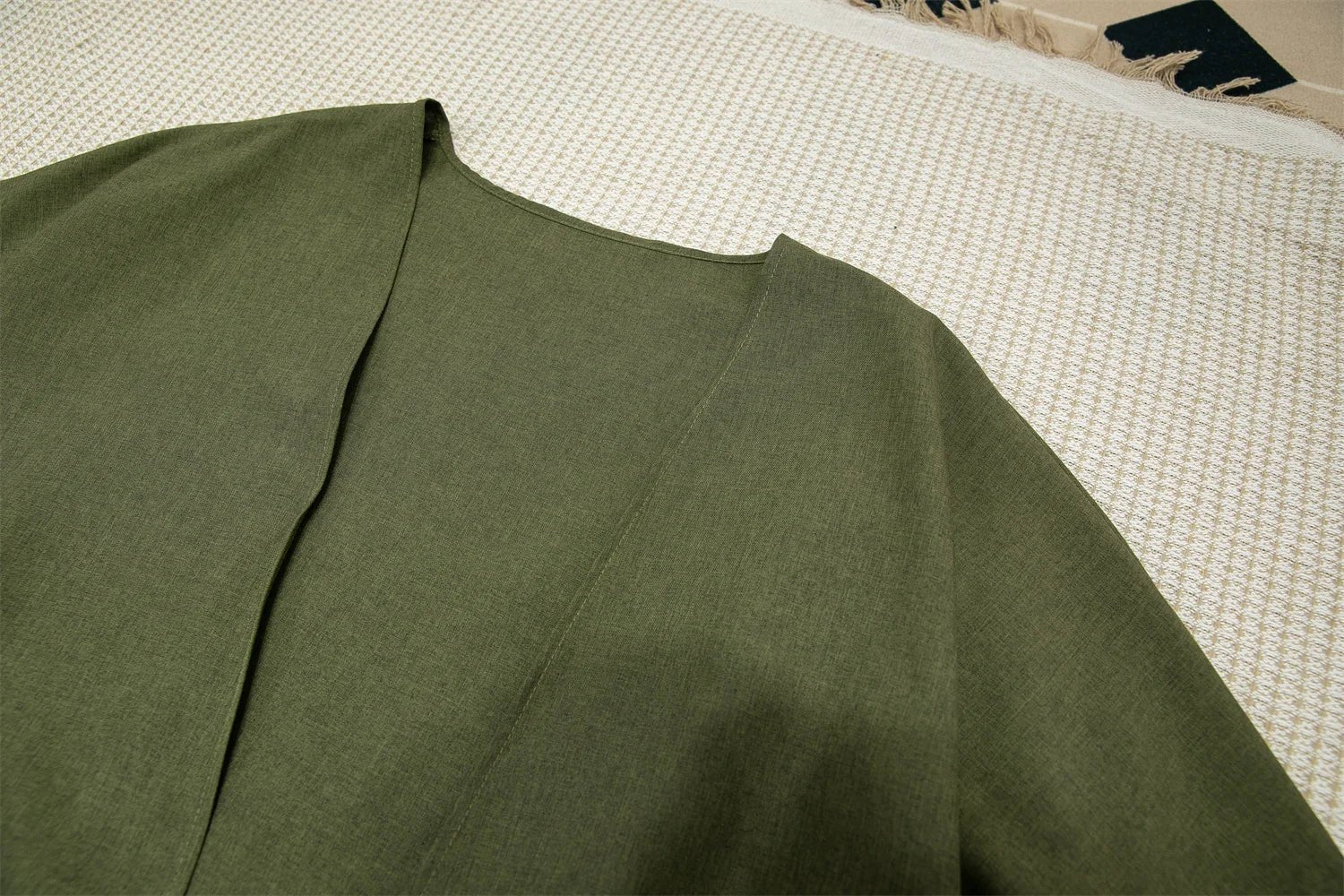 Lose Kaftan muslimischen Abayas Frauen islamische Kleidung Mond Stickerei offene Front Abaya Langarm Maxi Länge Kleid Frauen Jilbabs.