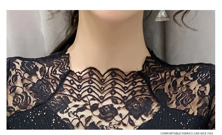 Summer Women Tops Patchwork Bright silk Mesh T shirt Pathcwork Short Sleeve Lace Shirt.