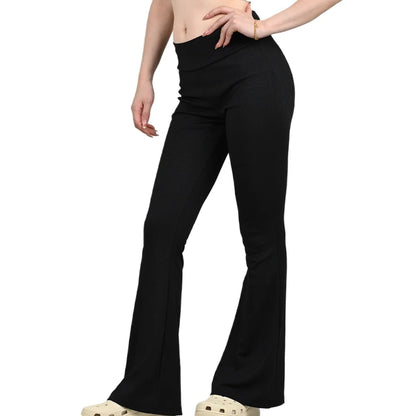 Woman Spring Summer Cinching Hip Lifting Fitness Exercise Elastic Bell Bottom Pants Women Casual Outdoor Running Yoga Pants