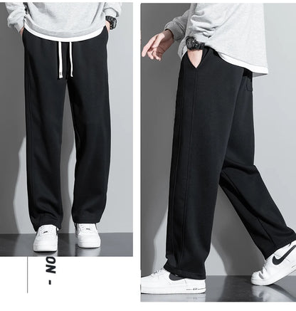 Extra Long leg Length Men's Tall Pants Elastic Waist Sweatpant Male Black Stretch Sport Jogger Trouser 190 Cm 195 107 115 200cm