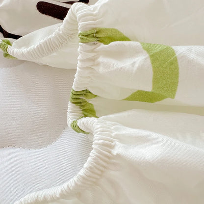 Quilted Mattress Cover For Kids Single/Double Size Rabbit Printing cubre colchón 200X220cm Anti-Mite 매트리스커버 Queen/King Size 매트리스