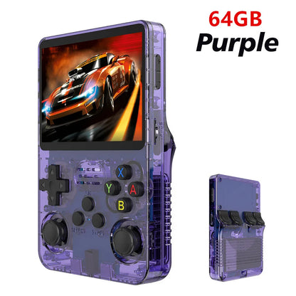 Retro R36S Handheld Video Game Console 3.5 Inch IPS Screen 128GB Preloaded Games Portable Pocket Player Linux System