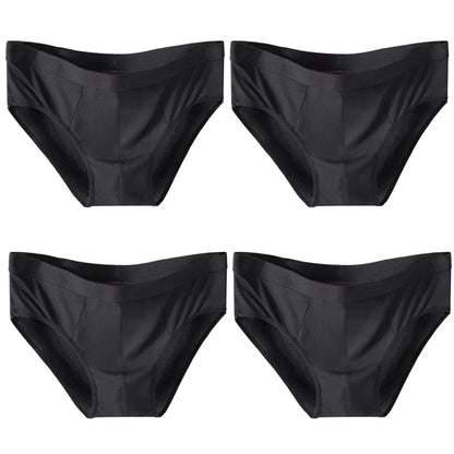 4pcs Mens Sexy Briefs Teenager Sport Underwears Plus Size Fat Men's Underpant Panties Students Breathable Fashion Casual Panties.