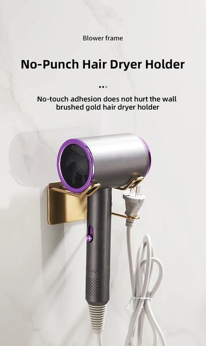 304 Edelstahl Haartrockner Rack hochwertige Bad Haartrockner Halter Wand selbst klebend ohne Stanzen wb8451