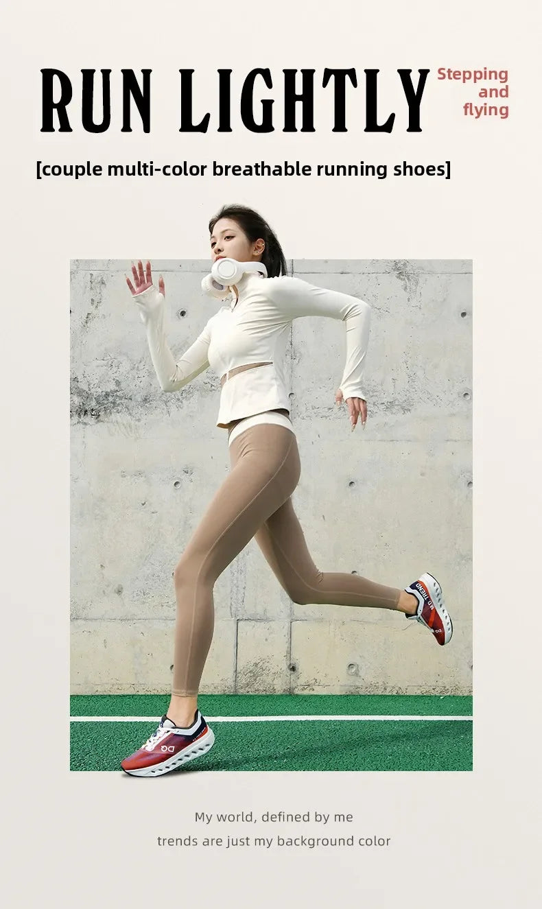 Men Women Comfortable Shoes Unisex Breathable Mesh Walking on Ultralight Outdoor Running Casual Sneakers Clouds Shoes.