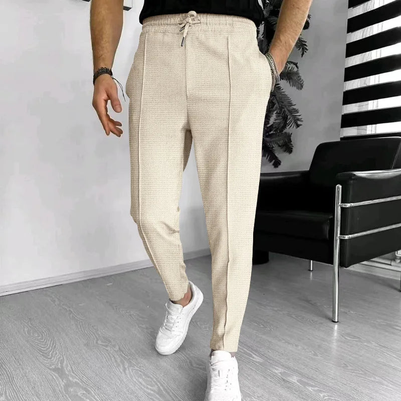 2024 Amazon Summer New Men's European and American Independent Station Drawstring Sports Casual Pants for Men