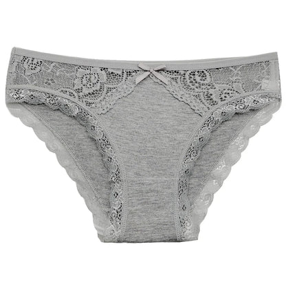 5 PCS/SET New Arrival Low Rise Ladies Sexy Lace Panty Underpants Panties For Women Lingerie Cotton Briefs.