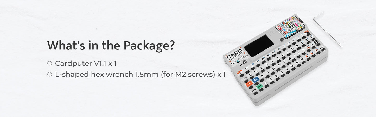 M55Stack Official Cardputer v1.1 with M5stampS3A  Board ESP32-S3 Portable Computer 1.14 Inch Screen 56Key Keyboard Card.