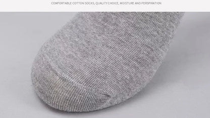 20Pcs/Lot Men's Pure Cotton Socks Plus Size Solid Color Casual Office Business Long Socks Breathable Soft Men's Socks EU39-48.