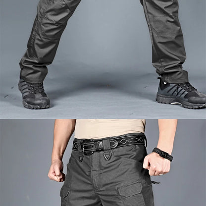 New Mens Tactical Pants Multiple Pocket Elasticity Military Urban Commuter Tacitcal Trousers Men Waterproof Cargo Pant 6XL.