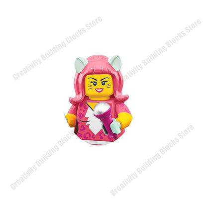 New Hot Series Gray Shark Boy Girls 3D Model DIY Building Bload Toys Classic Movie Children's Toys Gifts