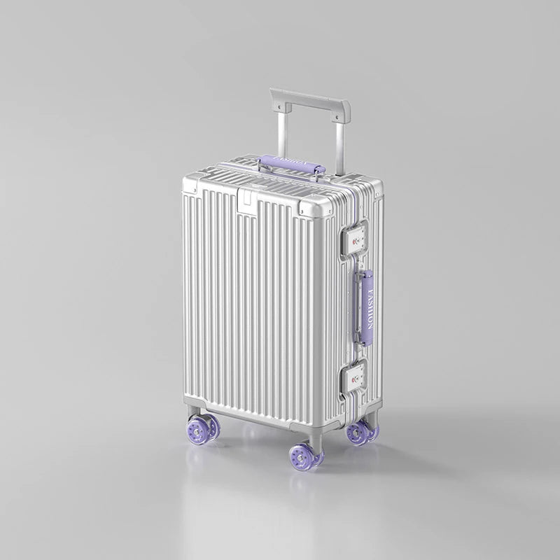 20-Zoll-Kompaktgepäck 26-Zoll-Trolley-Koffer mit großem Fassungsvermögen und Aluminiumrahmen für Männer und Frauen Reisekoffer