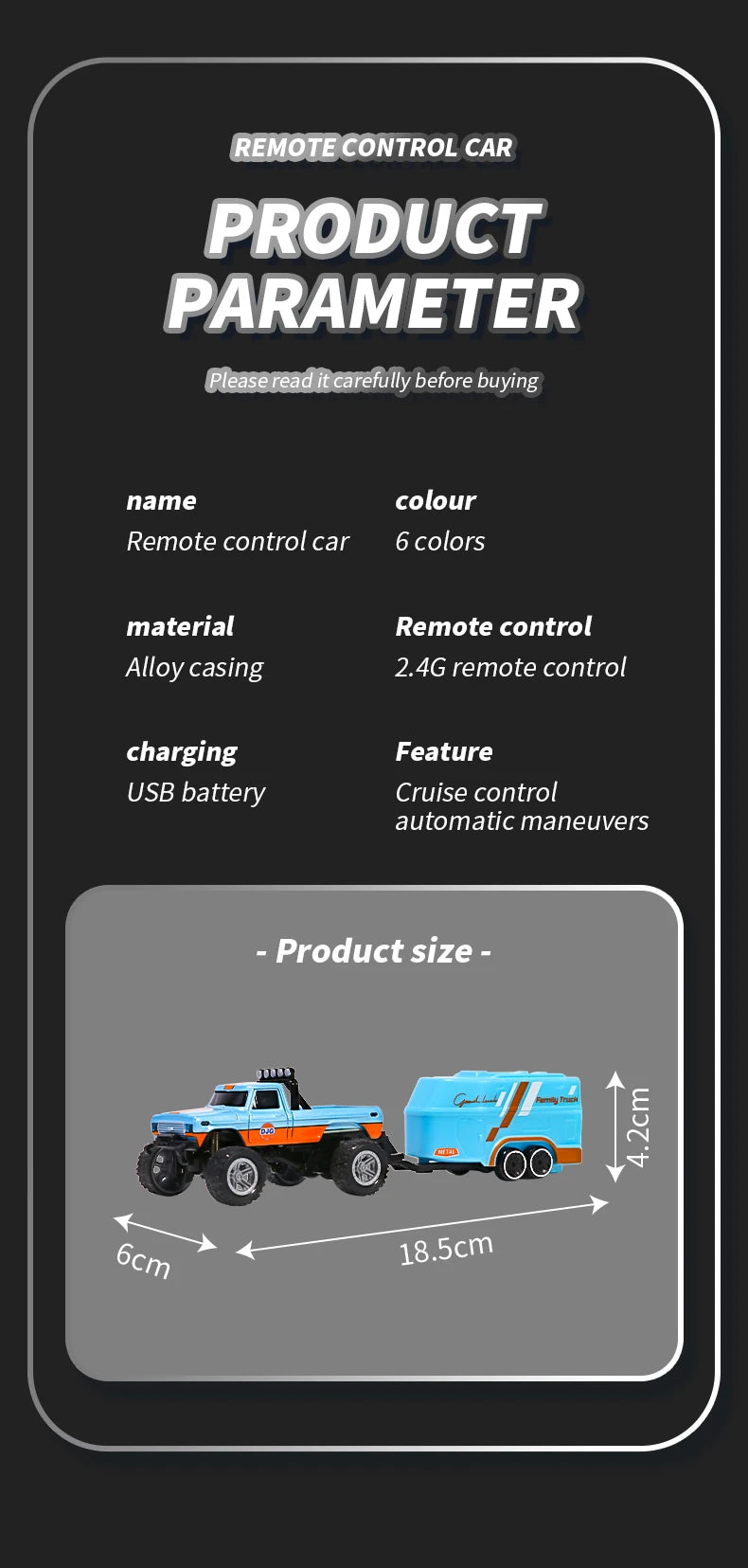 RC 1/64 Speed Mini Off-Road Climbing Car Alloy Cool Appearance Light Shock Absorption With LED Light Toy For Children's Gift.