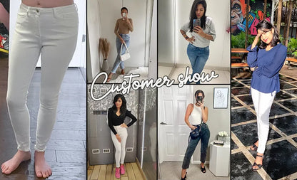 High Elasticity Pencil Jeans Skinny Jeans For Woman Super Stretch Denim High Waist Slim Fashion Trendy Waisted Vintage Pants.