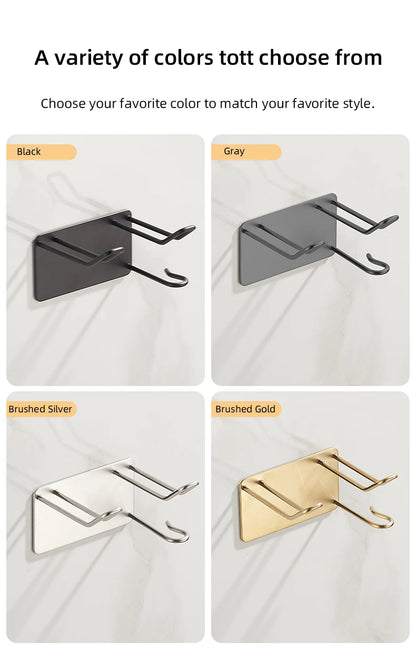 304 Edelstahl Haartrockner Rack hochwertige Bad Haartrockner Halter Wand selbst klebend ohne Stanzen wb8451