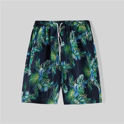Shopee Popular Men's Loose-fit Hawaiian Vacation Beach Shirt Shorts Set Summer Casual Comfortable Clothing.