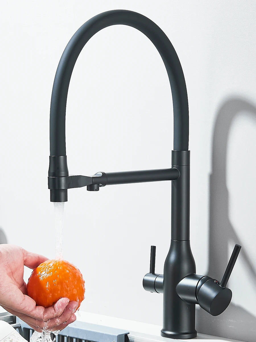 Filtered Kitchen Faucet Purification Tap With Magnetic Sprayer Kitchen Faucet Filtered Water Purification Feature Kitchen Tap