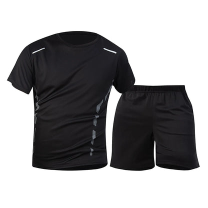 1/2/4 Piece Men's Quick Drying Sports Suit Casual Breathable Short Sleeved T-shirt Pocket Versatile Shorts For Teenagers To Wear
