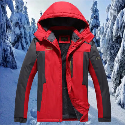 New Winter Men's Down Jacket, Red Sports Casual Coat, Blue Waterproof Jackets (This Jacket Has A Thinner Version Available).