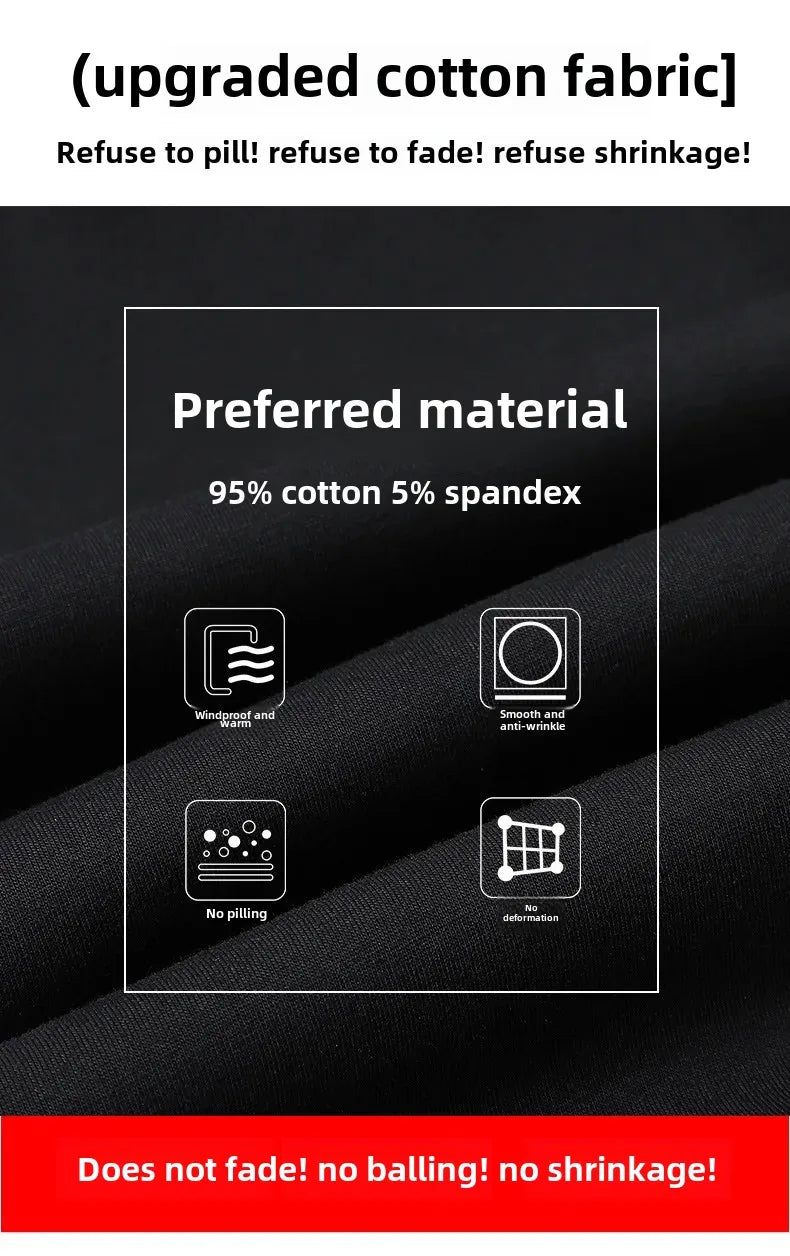 Herbst/Winter Fleece-gefütterte Herren-Hose mit Reißverschluss, warmes Fuß, Freizeithose, Übergröße, lockere Passform, gerade Bein-Jogginghose, trendig.