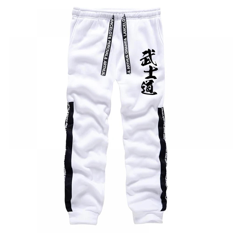 2025 Hot Sale Men's Bushido Print Hoodies Sweatpants 2 Piece Set All Season Daily Casual Sporty Outfit Urban Fashion Sportswear.