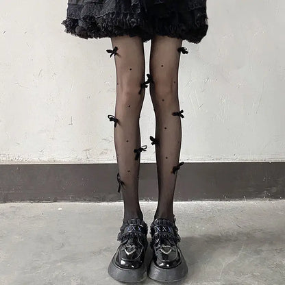 Lolita Pink Velvet Bow Embroidery Pearl Tights Pantyhose Fashion Women Tights JK Lolita Styles Sweet Girls Kawaii Cute Stocking.