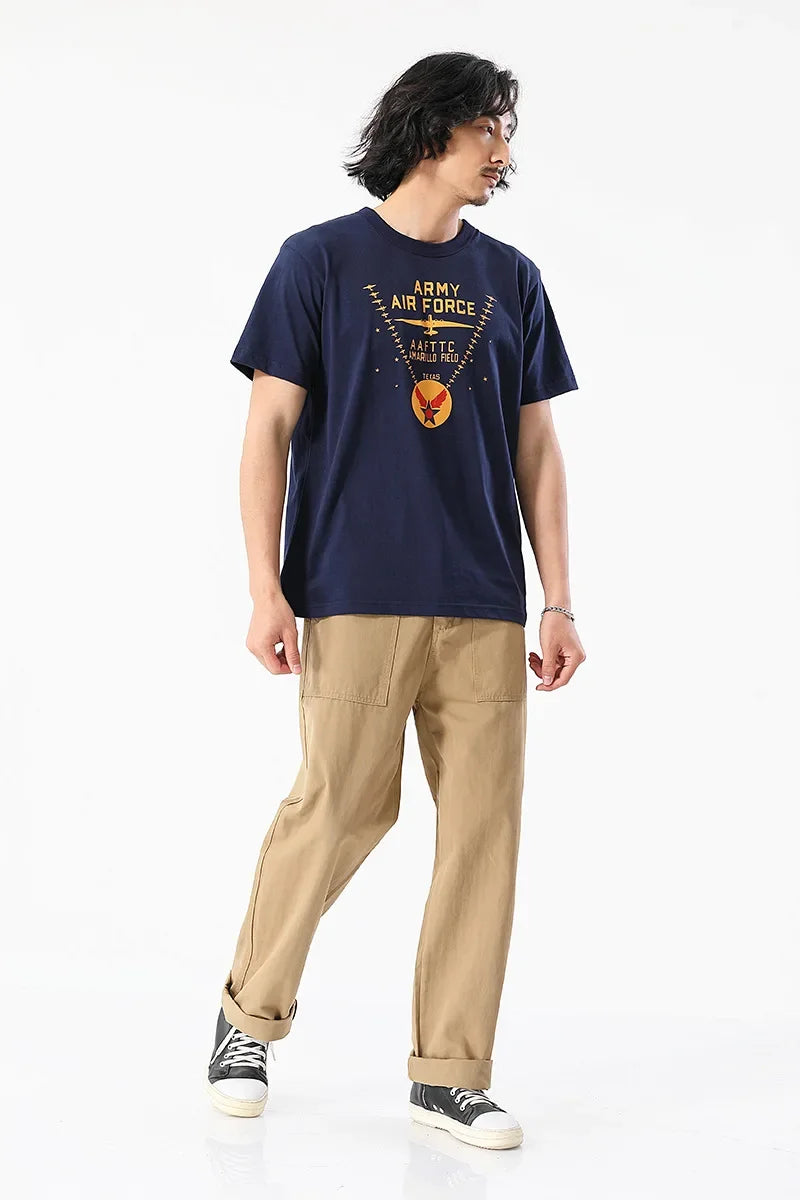 OKONKWO American Style Vintage Military Pants OG-107 Work Casual Pants People's Pattern Trousers Ame Kwo.