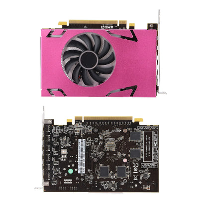 PC Graphics Card Graphics Card R7 350‑4G 6Mini DP GA Pink Six Screen Single Slot Graphics Card for Win System Graphics Card.