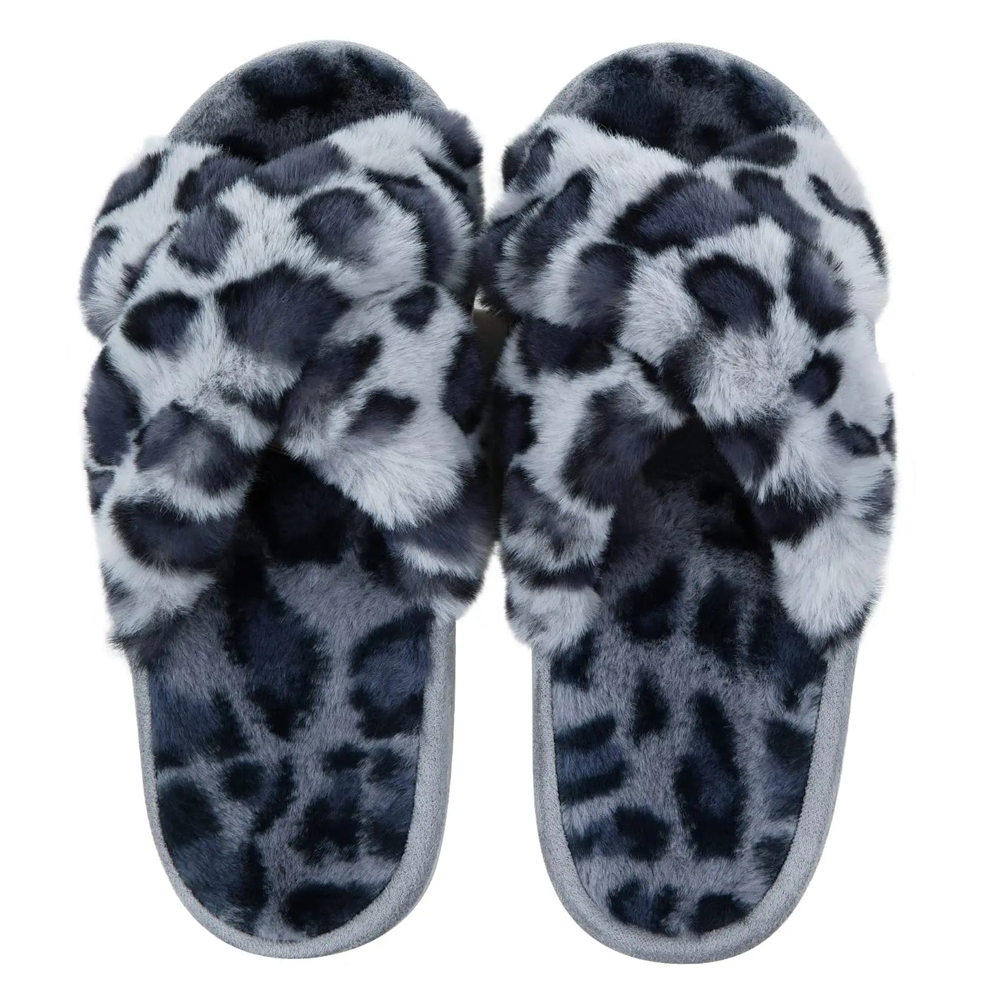 Litfun Fashion Fur Slippers For Women Winter Soft Bottom Cozy Fur Flip Flops Female Indoor Home Fluffy Short Plush Fuzzy Slides