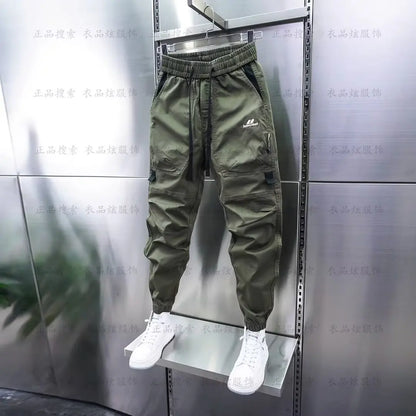Multi-Pocket Cargo Hosen Einfarbig Casual Harem Bleistift Hosen Outdoor Jogging Jogginghose Luxus Marke männer Kleidung